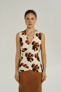 SUMMI SUMMI | WRAP VEST - BUTTER FLEUR