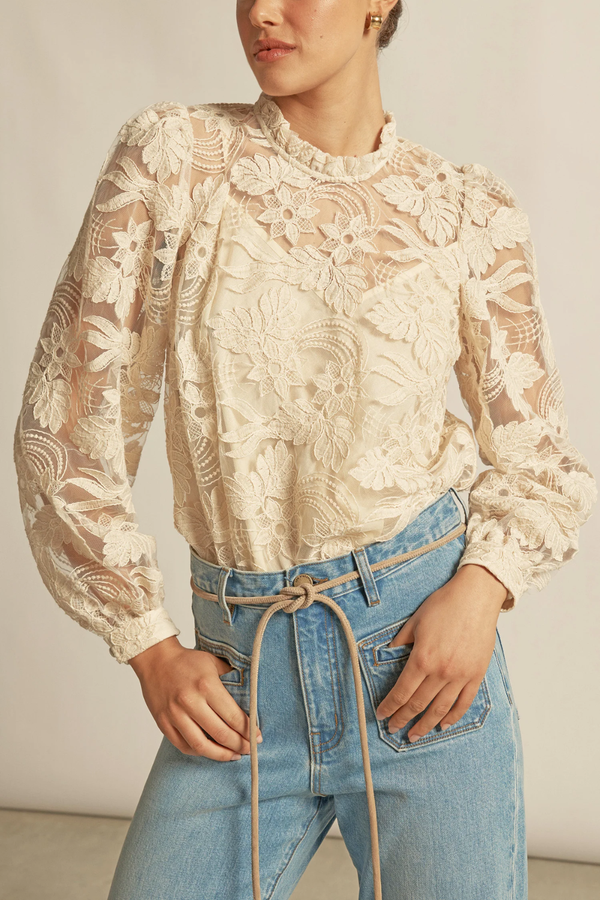 ZOE KRATZMANN |GLINT TOP | ECRU