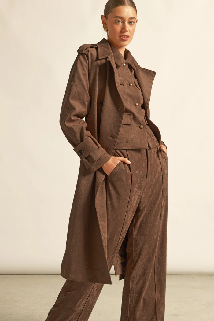 ZOE KRATZMANN |ALPINE COAT | MOCHA