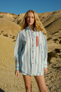 Aston Studio | Buddy Shirt - Blithe Cherry Stripe