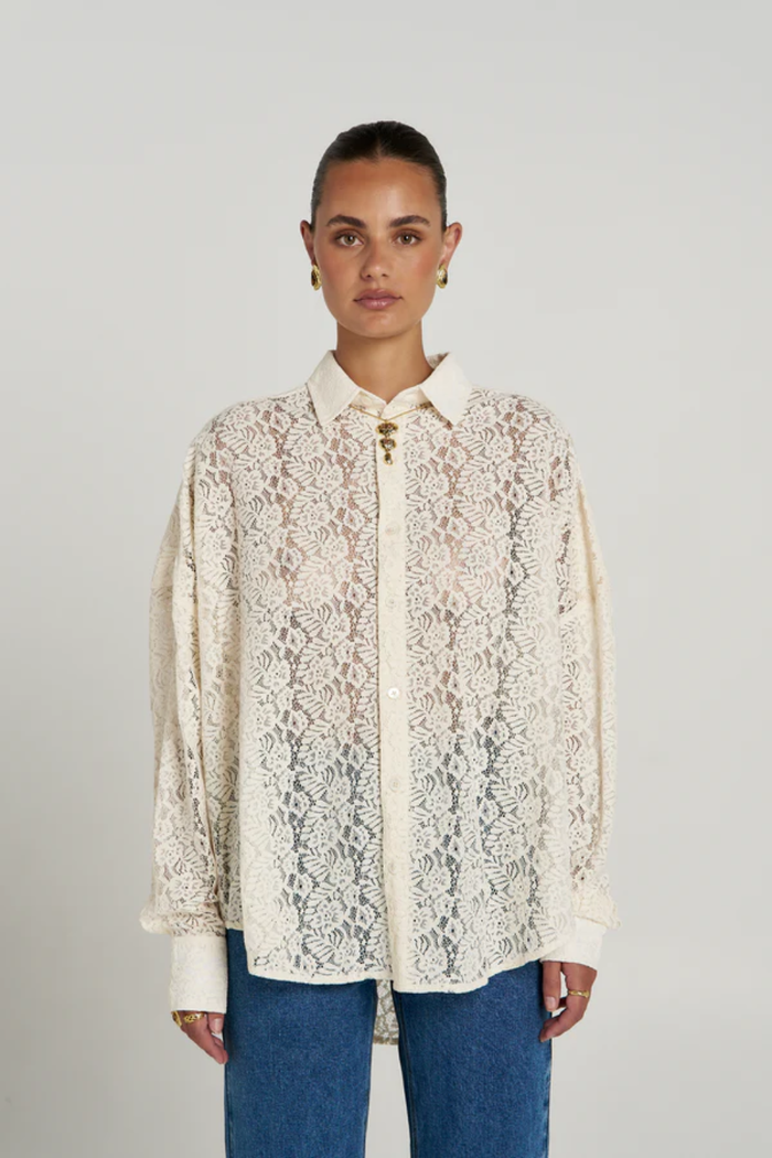 Summi Summi | Fleur Ls Shirt - Ecru