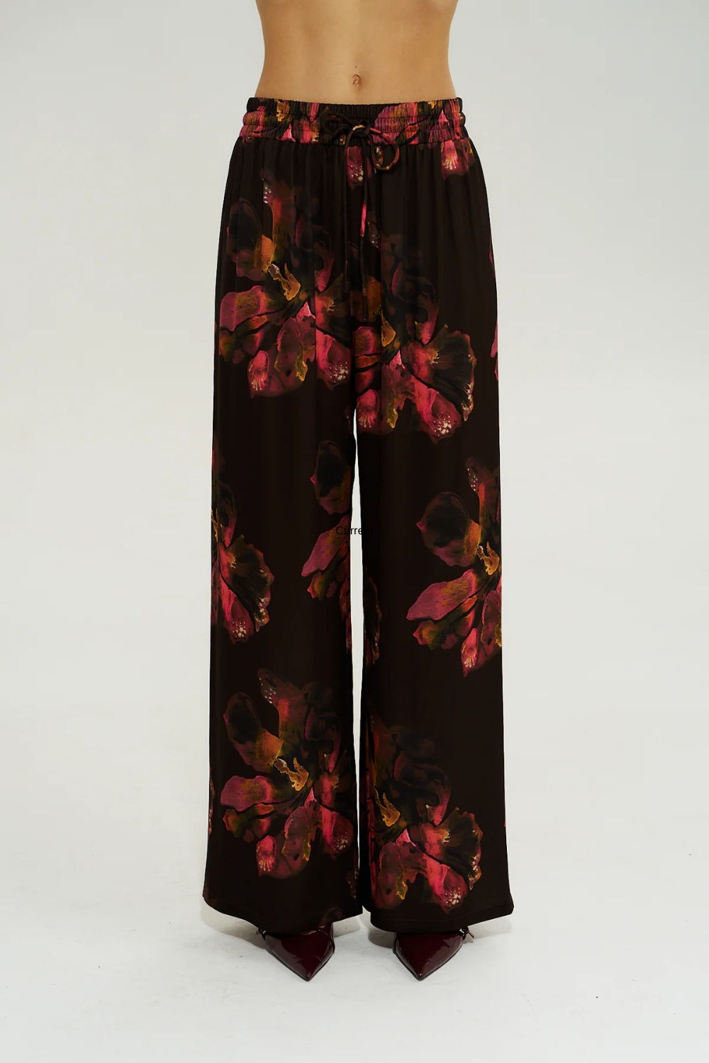 SUMMI SUMMI | WIDE LEG PANT - CHOCOLAT PETALS