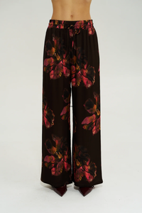 SUMMI SUMMI | WIDE LEG PANT - CHOCOLAT PETALS