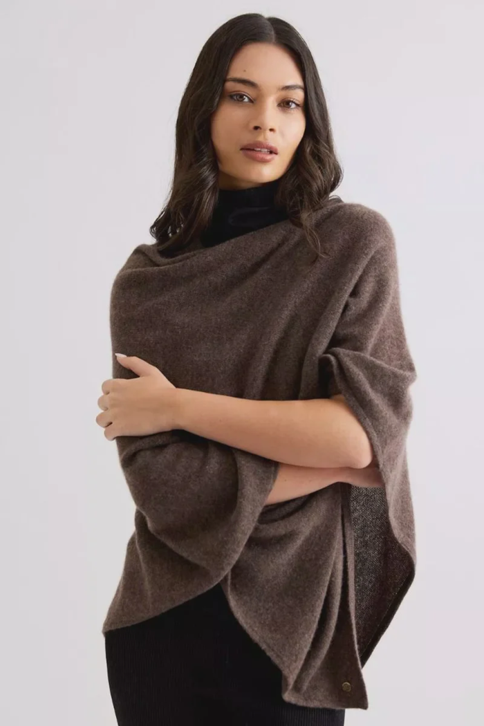 Mia Fratino | Mia Poncho - Espresso 16511