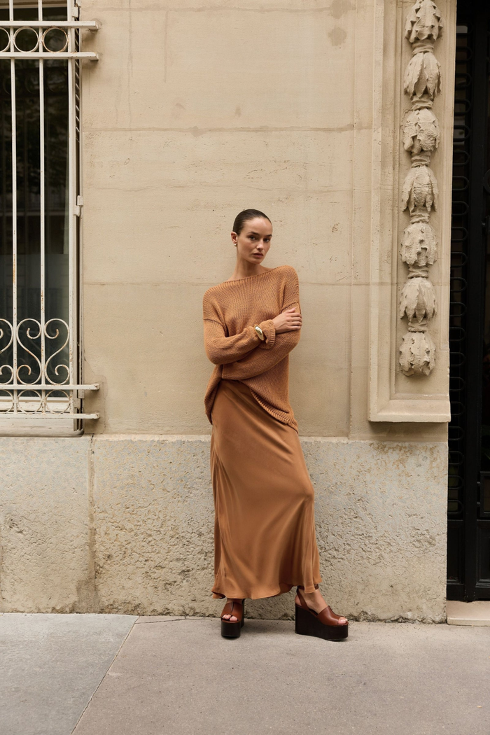 SUMMI SUMMI | HEIDI MAXI SKIRT - TOFFEE