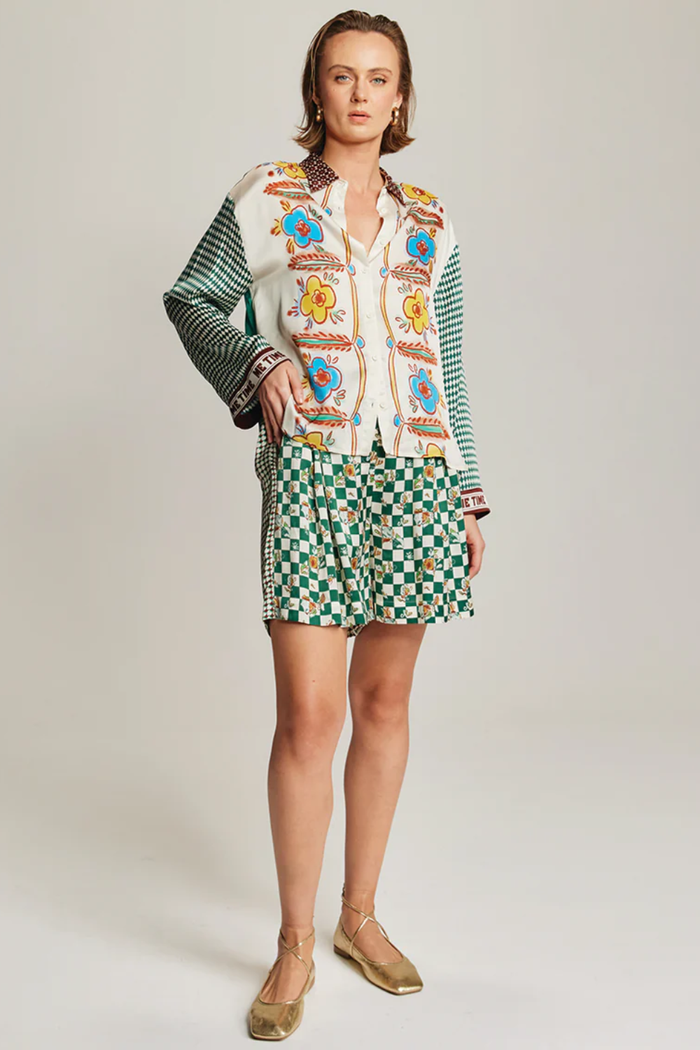 ME369 | Aurora Qversized Shirt - Sporty Jade 225L31426