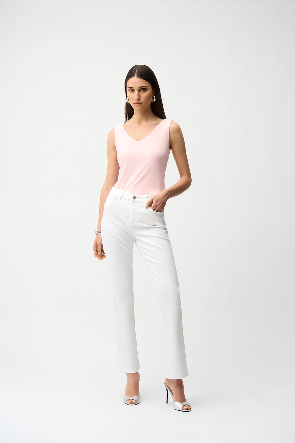Joseph Ribkoff |Classic V-neckline Cami - Petal Pink 201546S26