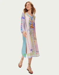 ME369 | Violet V-Neck Dress - Runic Whisper 126L70748