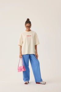 Araminta James | Lobster Oversized Tee - Natural