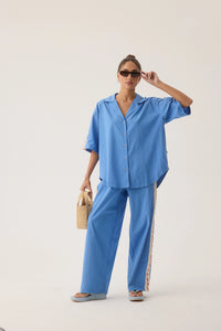 Araminta James | Lobster Shirt - French Blue