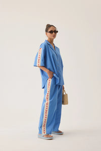 Araminta James | Lobster Shirt - French Blue