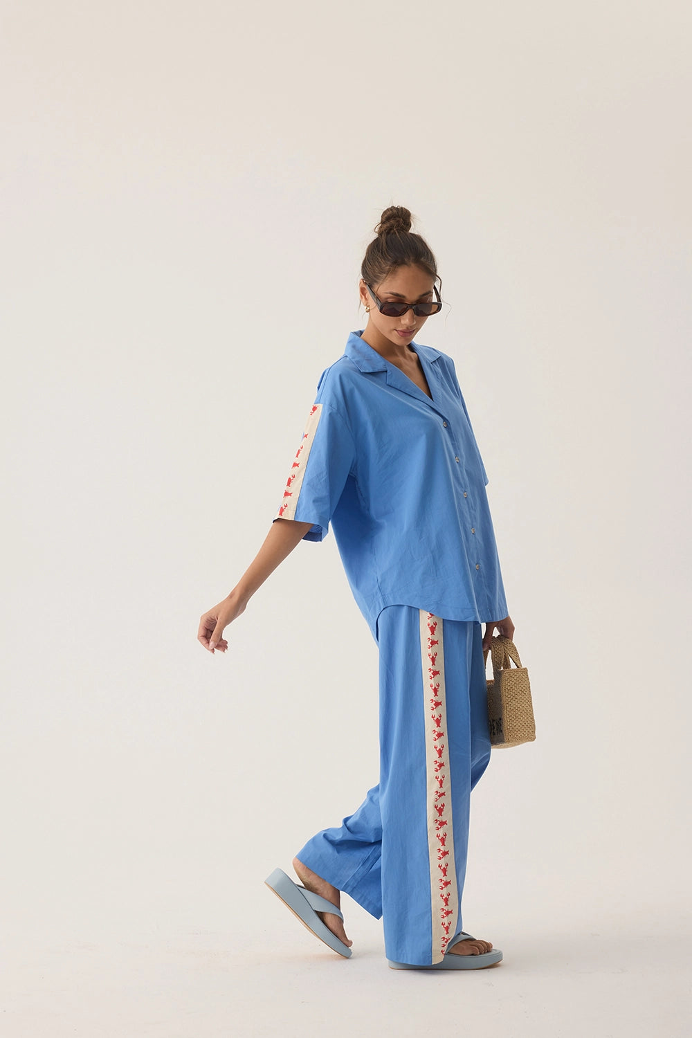 Araminta James | Lobster Shirt - French Blue