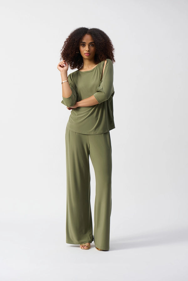 Joseph Ribkoff | Silky Knit Boxy Top Cactus