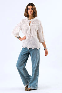 Lollys Laundry | LouiseLL Blouse SS - Creme