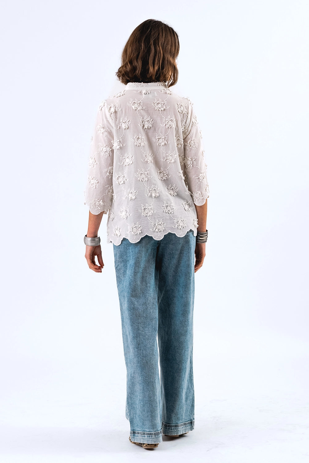 Lollys Laundry | LouiseLL Blouse SS - Creme