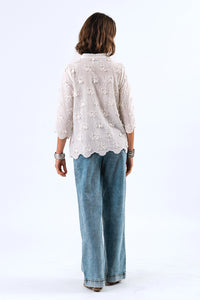 Lollys Laundry | LouiseLL Blouse SS - Creme