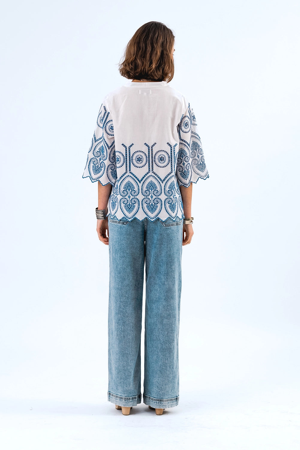 Lollys Laundry | LouiseLL Blouse SS - White