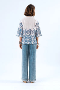 Lollys Laundry | LouiseLL Blouse SS - White