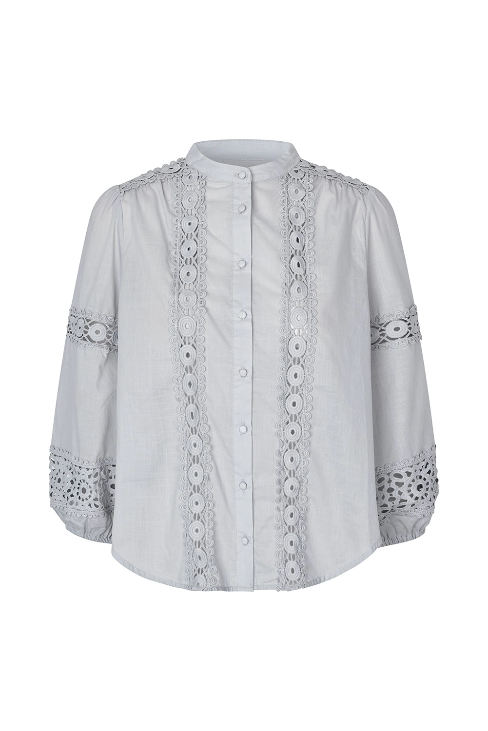 Lollys Laundry | JuneLL Shirt LS - Dusty Blue