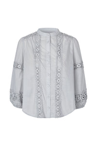 Lollys Laundry | JuneLL Shirt LS - Dusty Blue