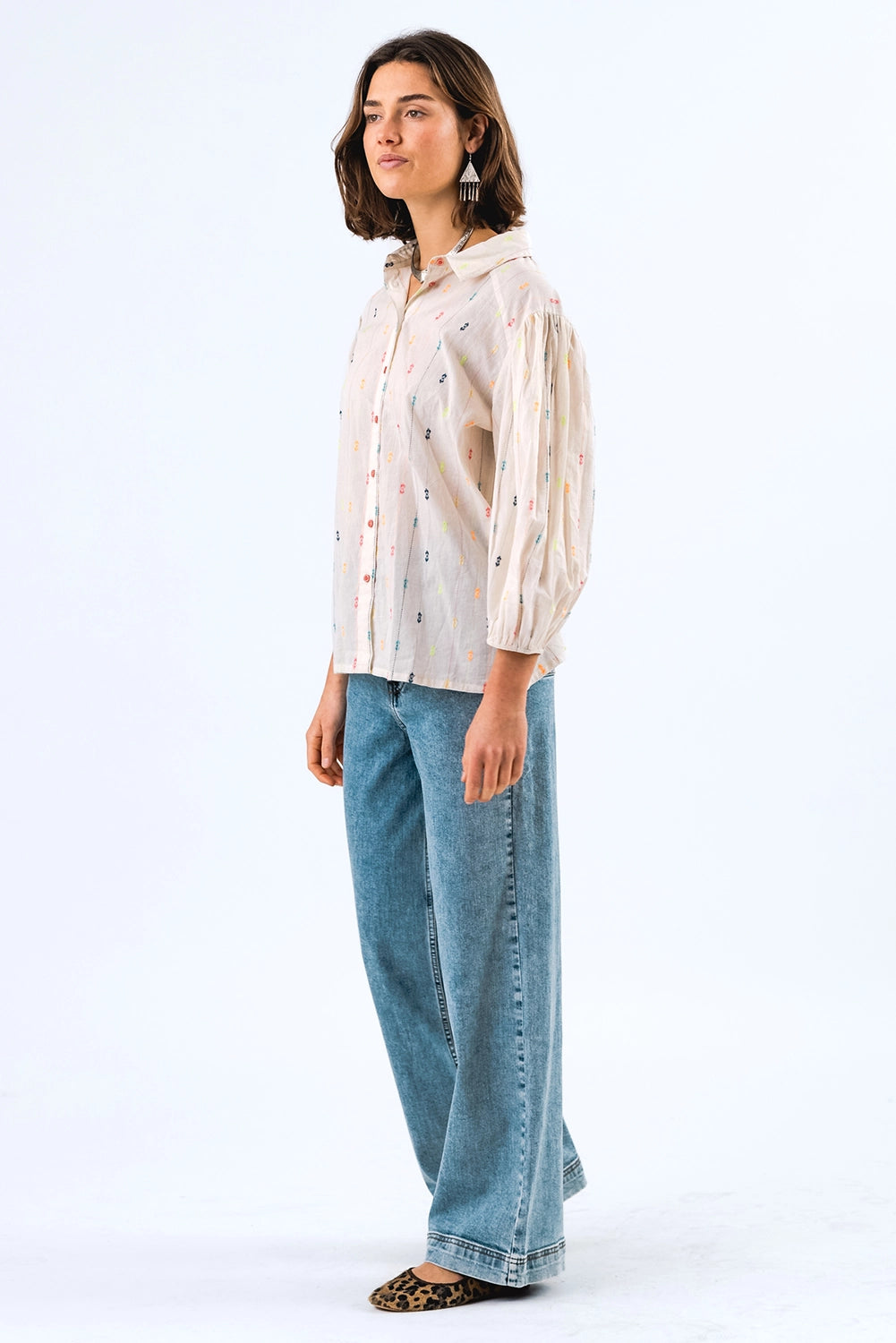 Lollys Laundry | HeidiLL Shirt 3/4 - Creme
