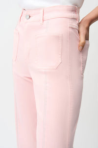 Joseph Ribkoff | Claudia | Culotte Jeans With Embellished Front Seam - Petal Pink 251901S26