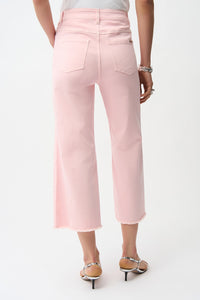 Joseph Ribkoff | Claudia | Culotte Jeans With Embellished Front Seam - Petal Pink 251901S26