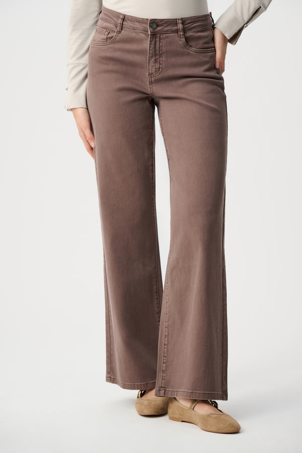 Joseph Ribkoff | Goldie | Classic Wide-Leg Stretch Jeans - Vintage Rose 251968F26