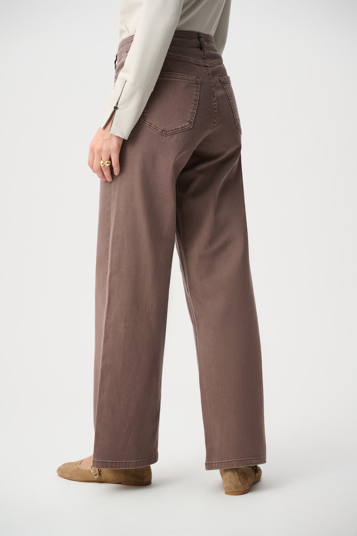 Joseph Ribkoff | Goldie | Classic Wide-Leg Stretch Jeans - Vintage Rose 251968F26