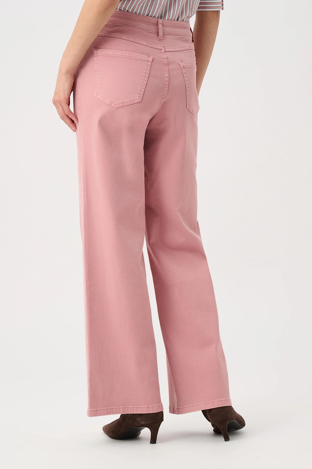 Joseph Ribkoff | Goldie | Classic Wide-Leg Stretch Jeans - Vintage Rose 251968F26