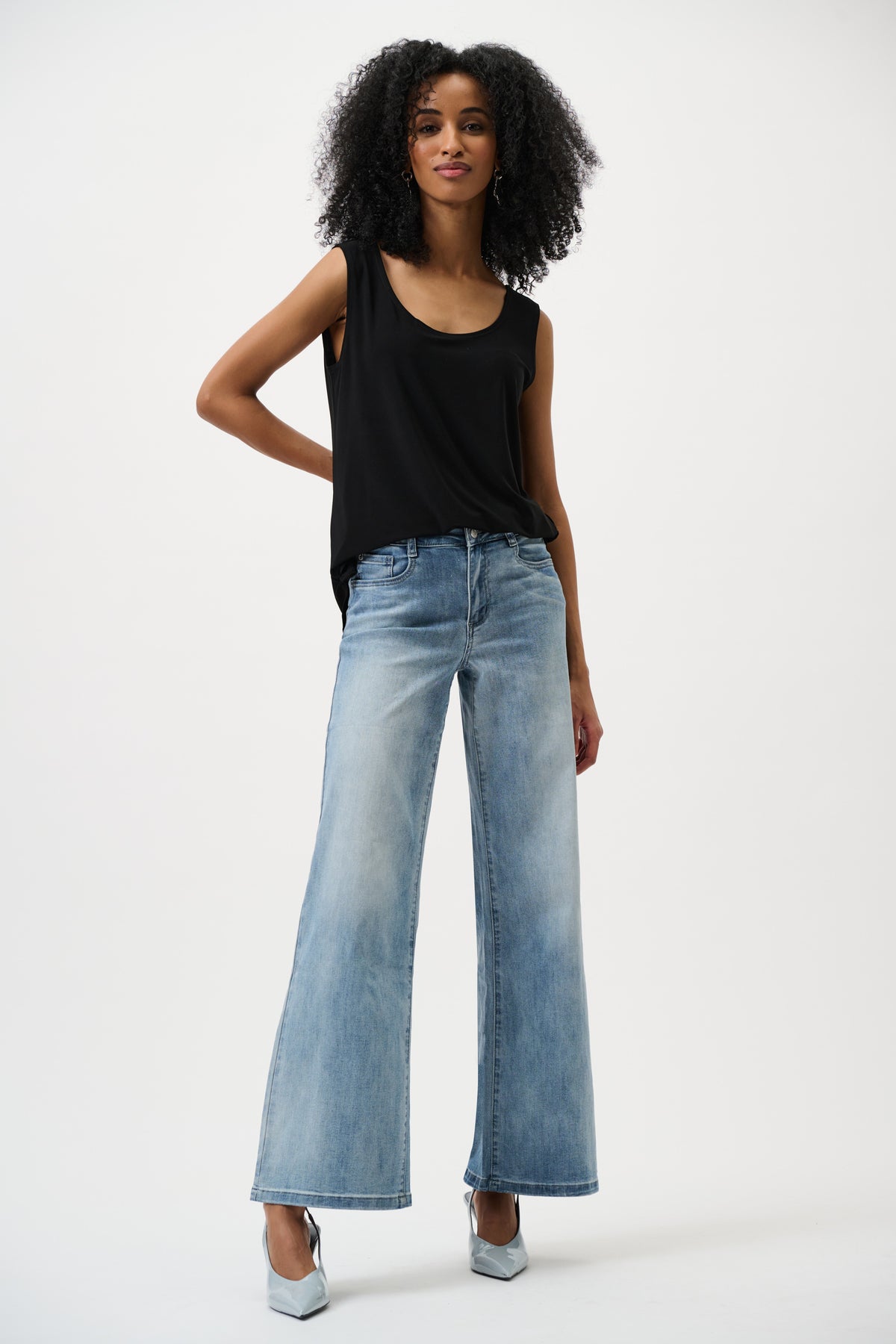 Joseph Ribkoff | Classic Scoop Neck Camisole - Black 251970CO