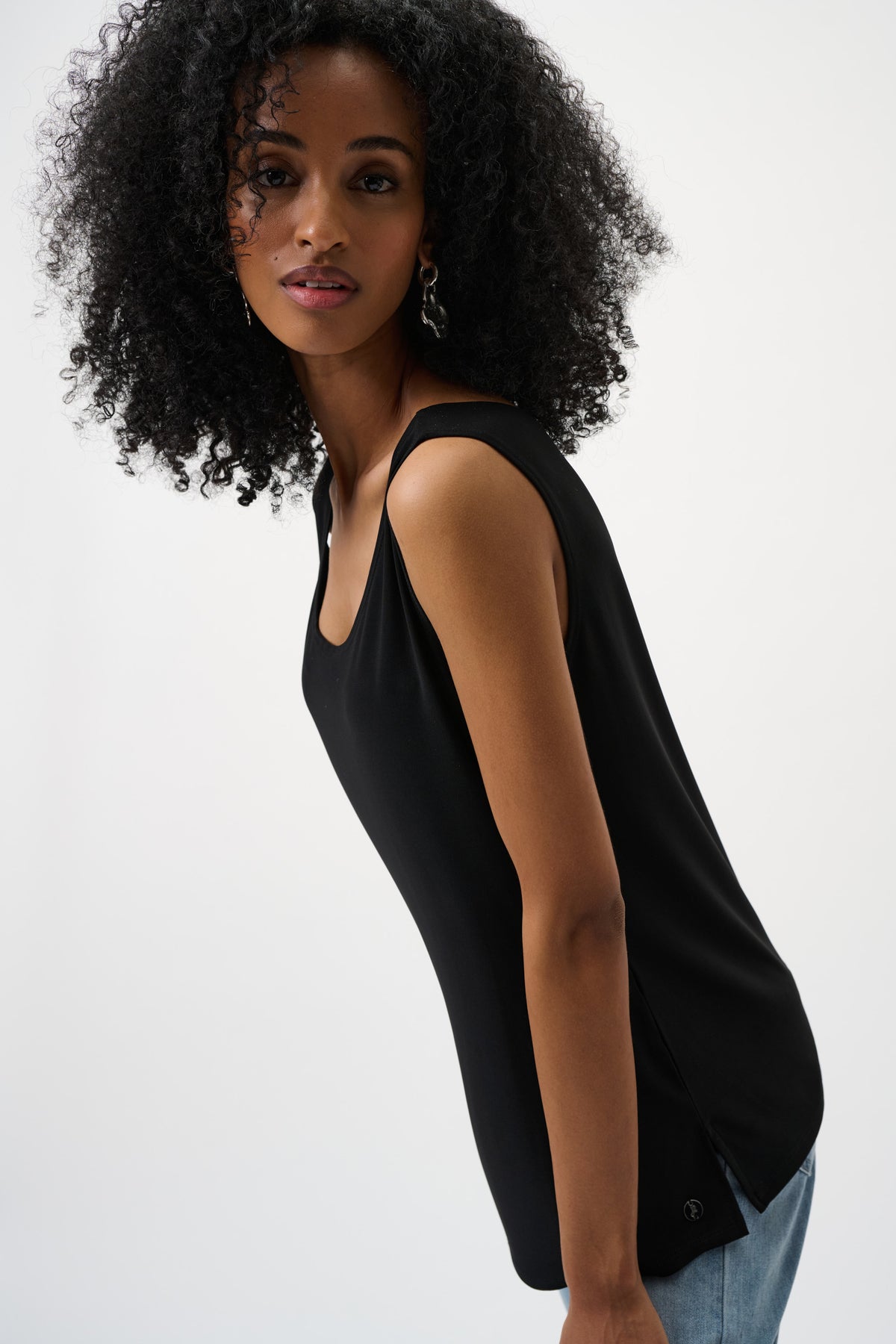 Joseph Ribkoff | Classic Scoop Neck Camisole - Black 251970CO