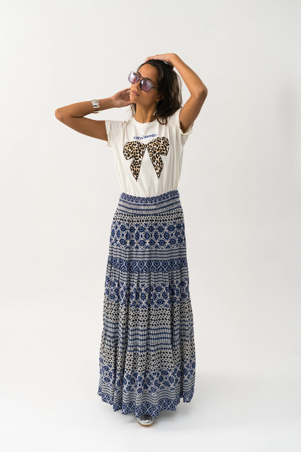 Lollys Laundry | RomaLL Tee SS - White 25213-1010