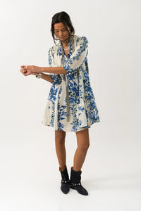 Lollys Laundry | SabineLL Short Dress SS - Blue