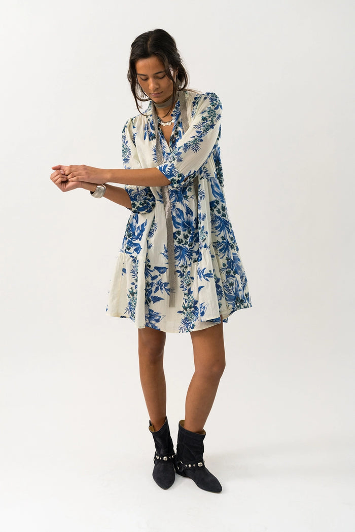 Lollys Laundry | SabineLL Short Dress SS - Blue