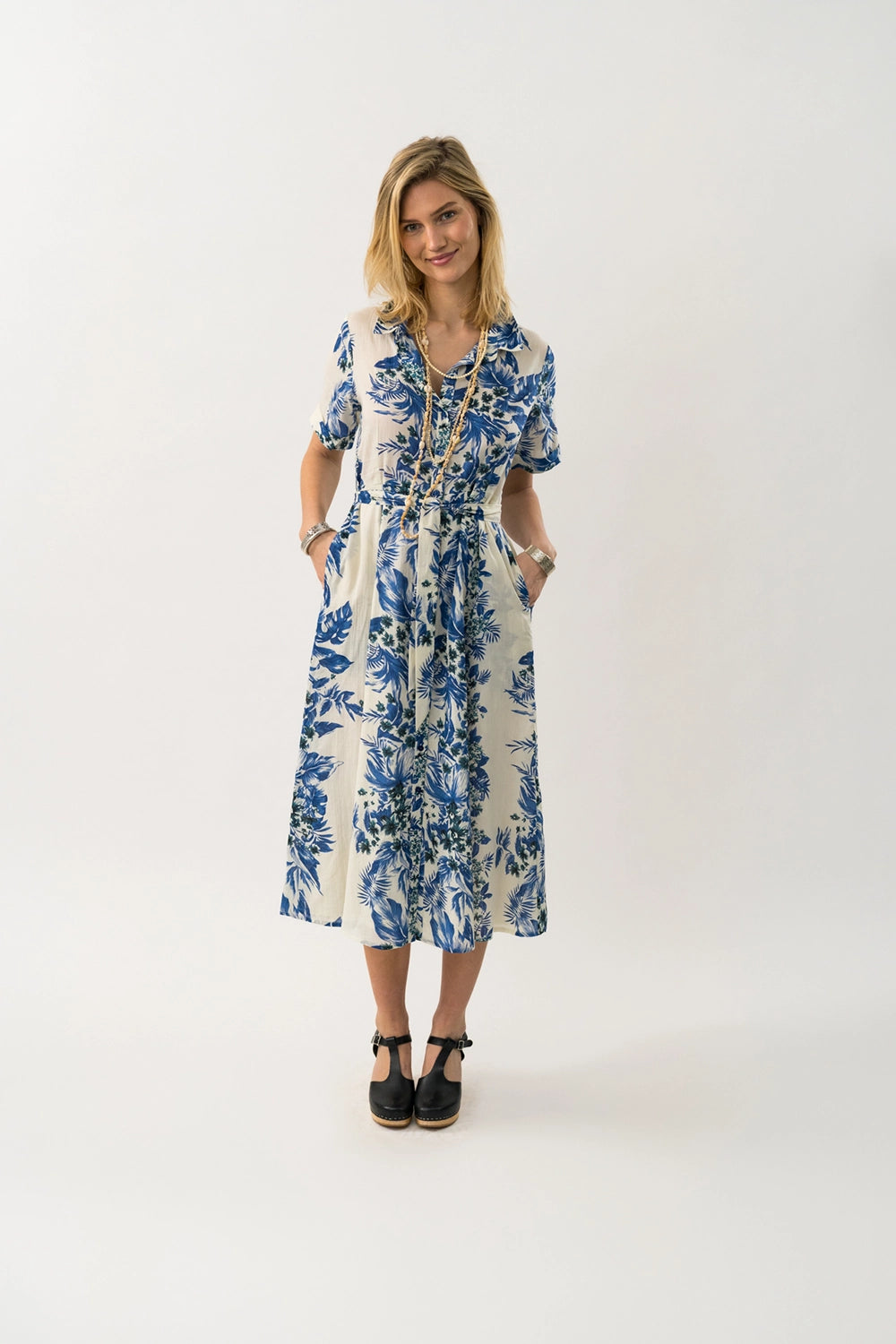 Lollys Laundry | BlakeLL Maxi Dress LS - Blue