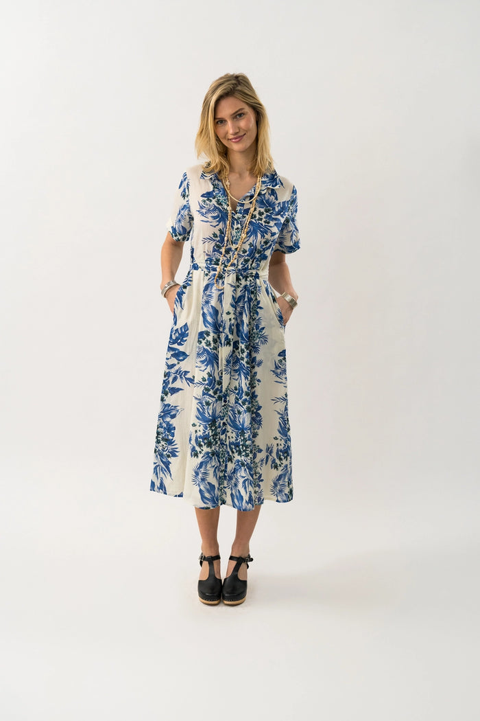 Lollys Laundry | BlakeLL Maxi Dress LS - Blue
