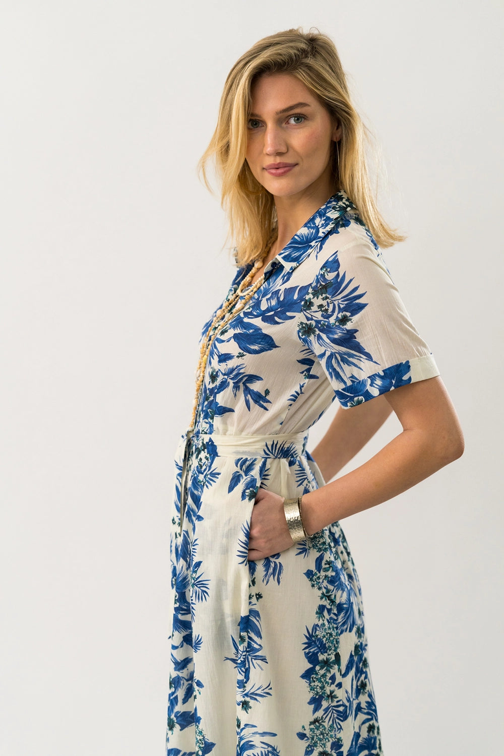 Lollys Laundry | BlakeLL Maxi Dress LS - Blue