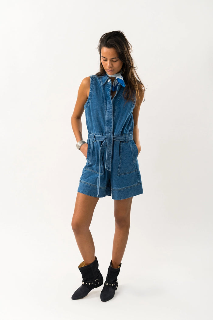 Lollys Laundry | CoraLL Jumpsuit SL - Blue