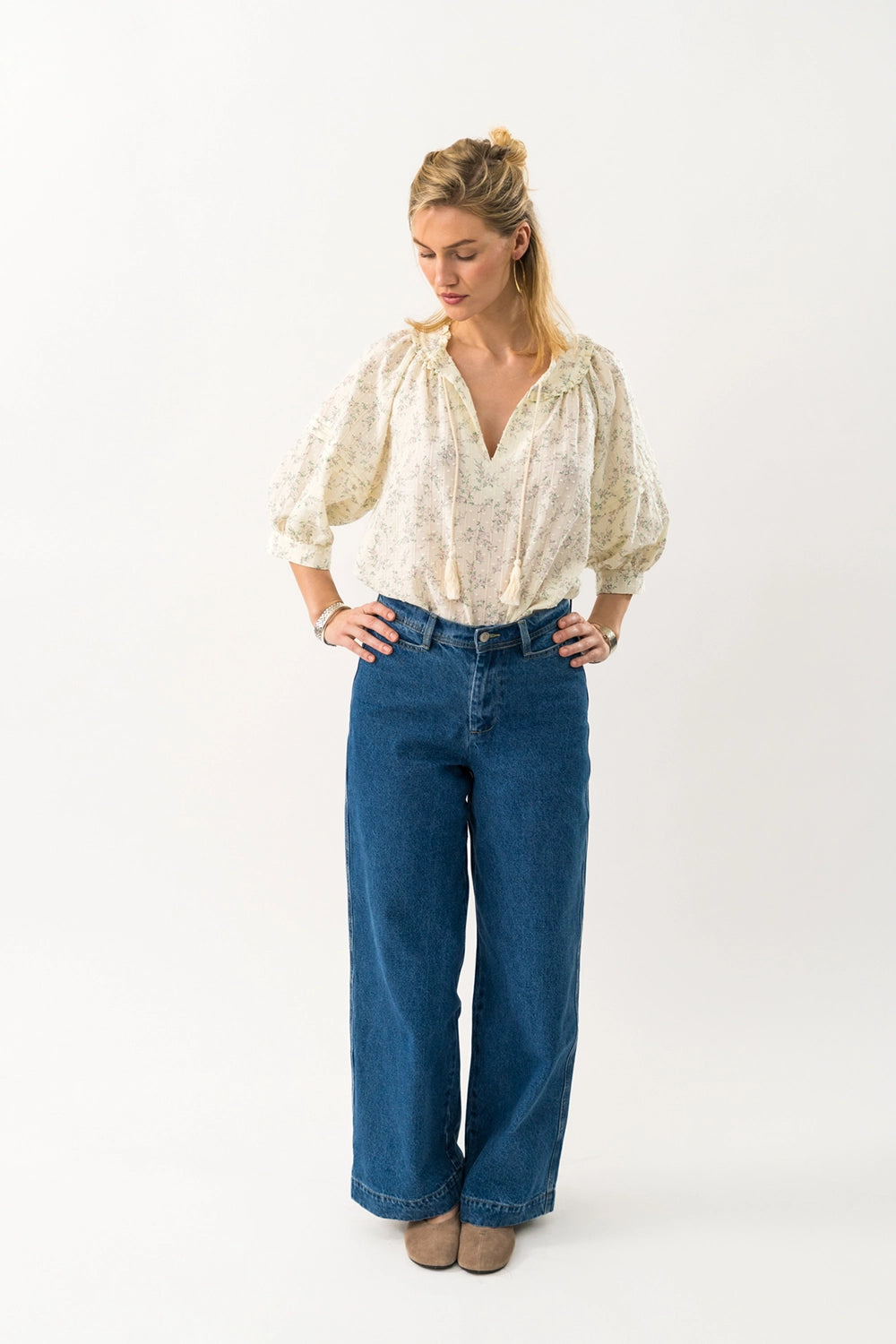 Lollys Laundry | AlviLL Blouse 3/4 - Crème