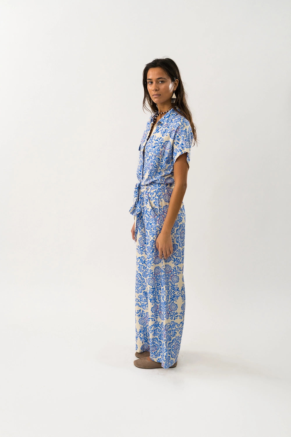 Lollys Laundry | MathildeLL Jumpsuit SS - Light Blue
