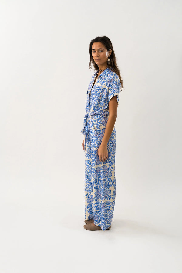 Lollys Laundry | MathildeLL Jumpsuit SS - Light Blue