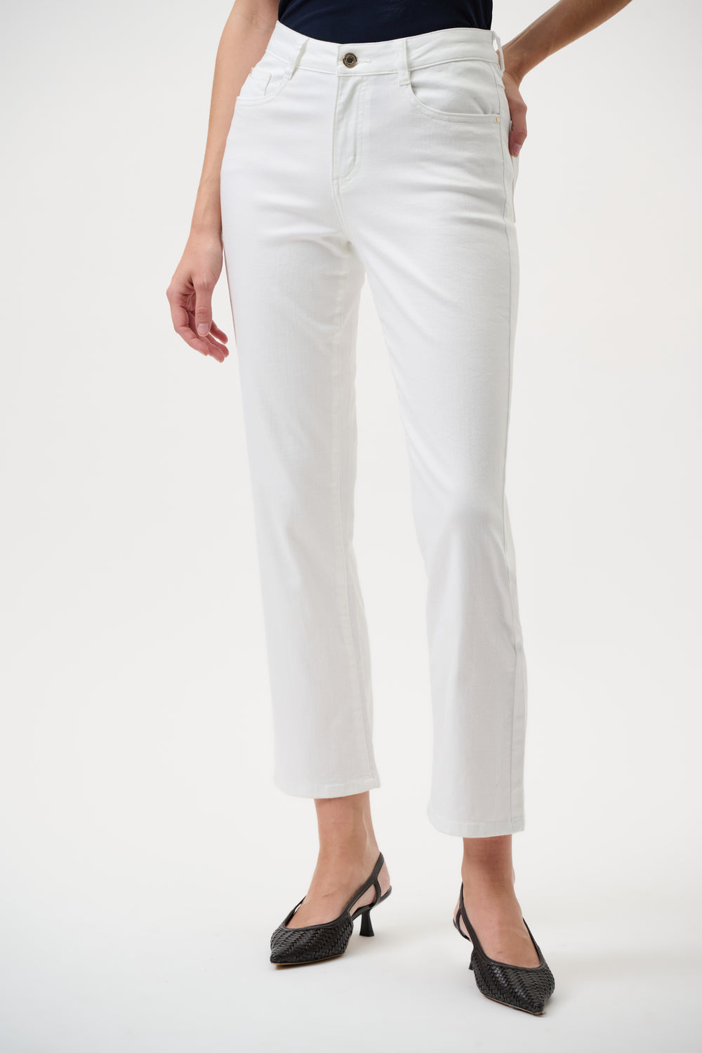 Joseph Ribkoff Margot Classic Straight Leg Jeans in White