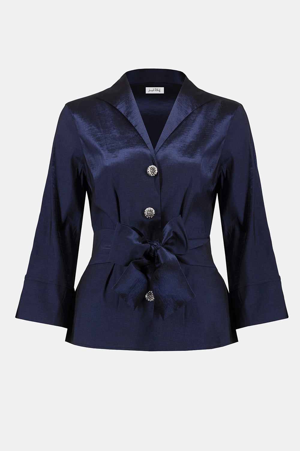 Joseph Ribkoff | Signature | Stretch Taffeta Fitted Blouse - Midnight Blue 253797