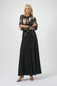 Joseph Ribkoff | Moss Crepe Knit Flared Pants 254178