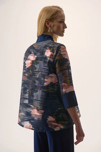 Joseph Ribkoff | Signature | Jacquard Organza Floral Print Swing Jacket 254729