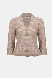 Joseph Ribkoff | Signature | Lurex Cascade Knit Cover-Up and Cami Set - Sand 254732