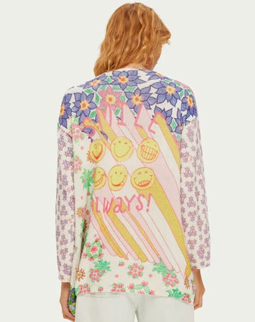 ME369 | Mykonos Printed Cardigan - Markers 126S91209