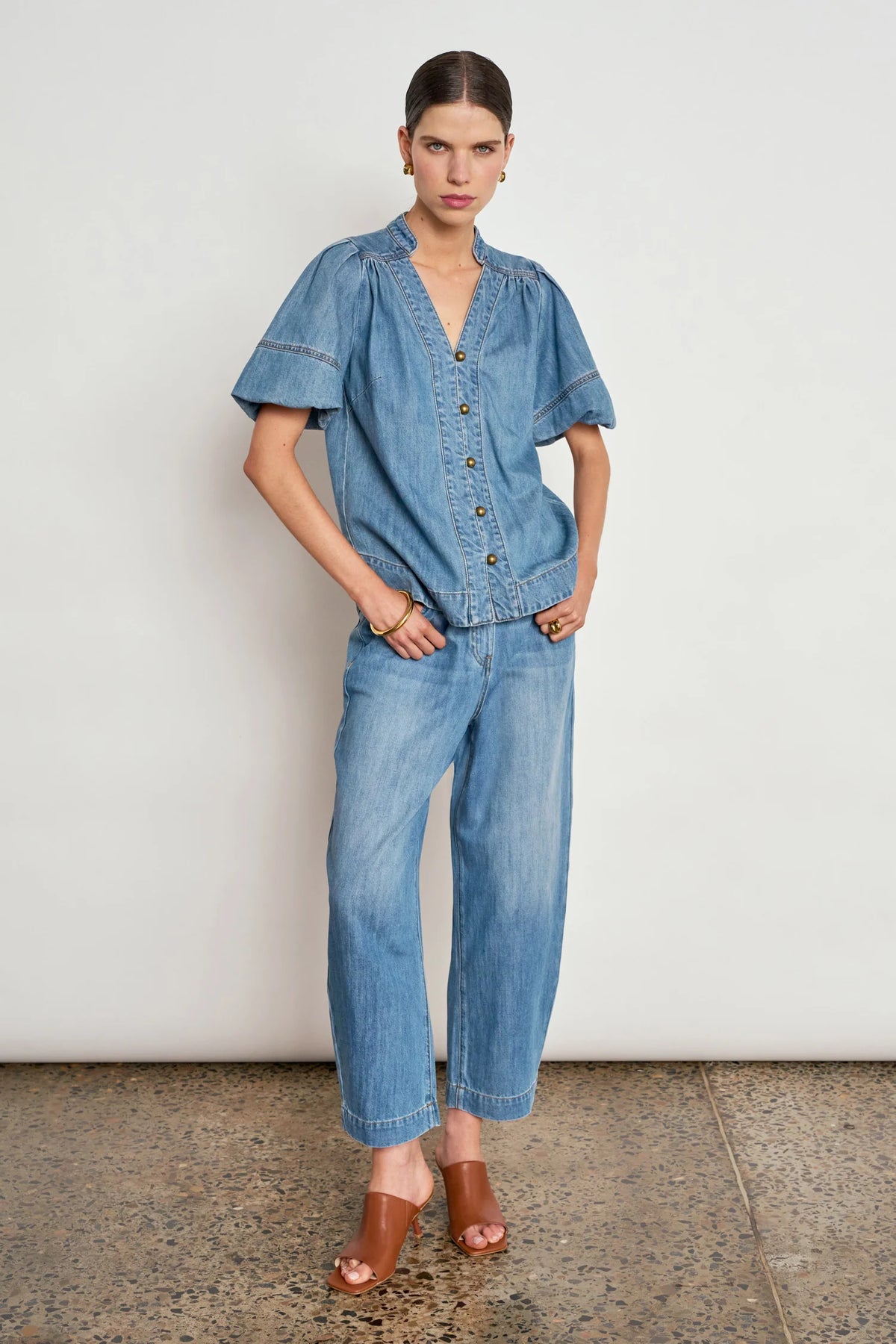 ZOE KRATZMANN | ASCEND PANT | MID WASH DENIM
