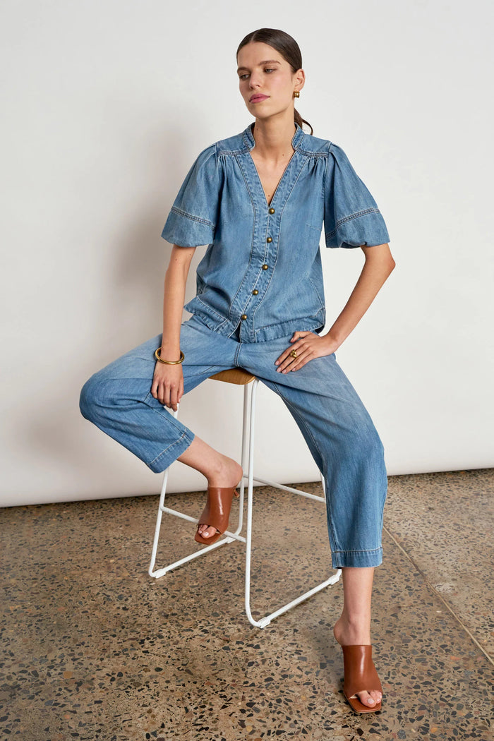 ZOE KRATZMANN | ASCEND PANT | MID WASH DENIM